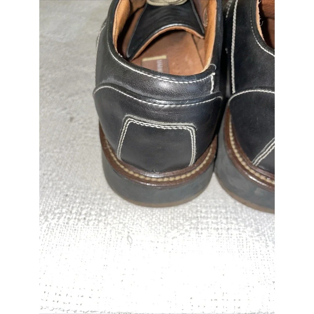 Johnston & Murphy Italy Men’s Casual Shoes Size 11 M Black Leather Going Out